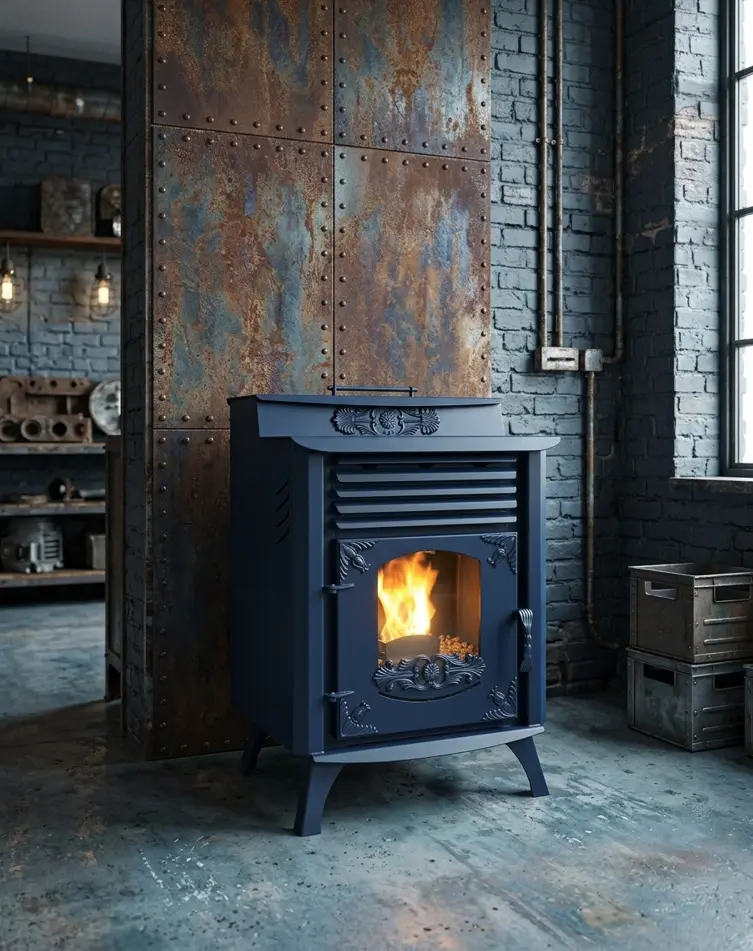 KLASIK FANLI 18KW TAM OTOMATIK PELET SOBASI RENK SECENEKLERI